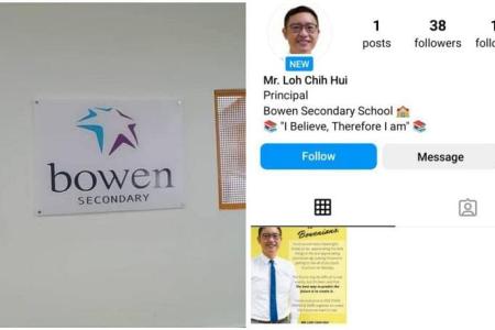 Bowen Secondary files police report over fake IG account