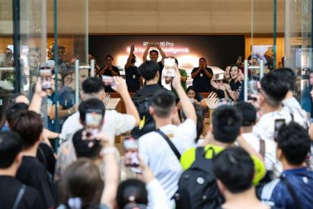 iPhone 16 launches to cheers and applause at Orchard store