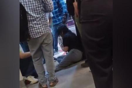 Woman gets leg stuck in platform gap at Bugis MRT Station