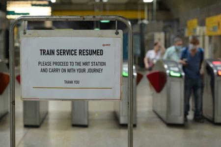 Jurong East-Buona Vista train services back to normal