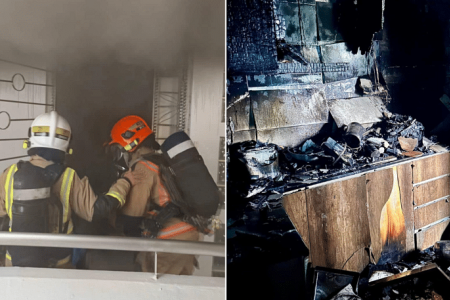 One taken to hospital, 50 evacuated in Sembawang fire 