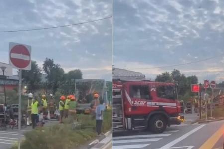 14 taken to hospital after accident in Loyang Avenue