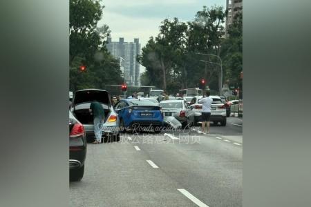 7-car pile-up in Bukit Merah, second multi-vehicle crash of the day