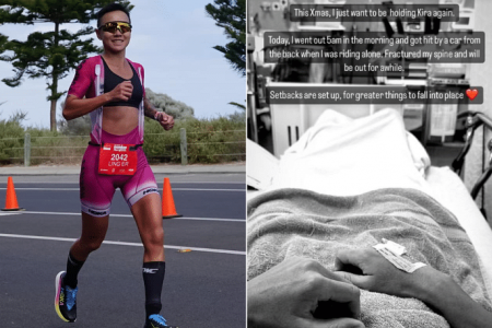 Triathlete Choo Ling Er fractures spine in traffic accident on Christmas Day