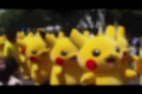 Pikachu Parade in Yokohama, Japan