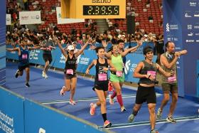 The 2023 Standard Chartered Singapore Marathon saw runners cross the finishing line at the National Stadium.