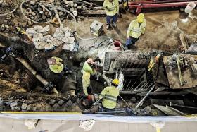 The gas leak was detected at a construction site at the side of 1 Tanjong Pagar Plaza on Nov 1.