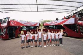 (From left) Yeo Jia Min, Terry Hee, Jessica Tan, Gan Ching Hwee, Maximilian Maeder, Stephenie Chen, Ryan Lo, Izaac Quek, Zhou Jingyi and Marc Bryan Louis.