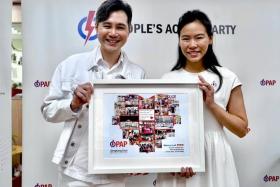 Mrs Bernadette Giam has been appointed as the new chairperson of its Sengkang East branch, replacing outgoing Mr Marcus Loh (left). 