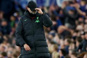 Soccer Football - Premier League - Everton v Liverpool - Goodison Park, Liverpool, Britain - April 24, 2024 Liverpool manager Juergen Klopp REUTERS/Carl Recine