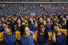 About 18, 000 students and alumni and other invited guests at the Sports Hub on May 20 as CHIJ marked its 170th anniversary.