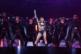 Thai rapper and singer Lisa from South Korean group Blackpink performing at the Global Citizen Festival at Central Park in New York City on Sept 28.