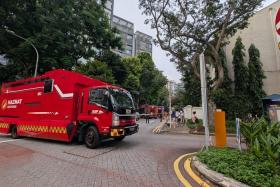 Several emergency vehicles, including an SCDF hazmat control vehicle, were seen at the Orchard Road location on Dec 12.