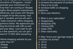 In these text messages, scammers invited recipients to participate in a fake survey intended to improve consumers’ online shopping experience. 