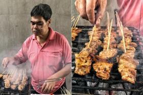 Mr Ang Boon Ee, known to fans as Ah Pui and famous for his pork satay, in a photo taken in 2019.