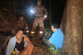 The two Singaporeans were found close to the trekking path at Mount Mat Cincang, Langkawi&#039;s second-highest peak.