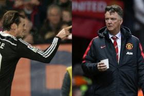 Louis van Gaal did not quash rumours that Manchester United were set to launch a £120 million bid for Gareth Bale.