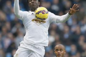 Manchester City are reportedly closing in on a £30 million deal for Swansea striker Wilfried Bony.