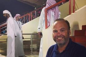 Dane Torben Aakjaer, seen here on a scouting trip in Dubai, was axed as a member of Manchester United&#039;s scouting network after he posted racist comments on social media.