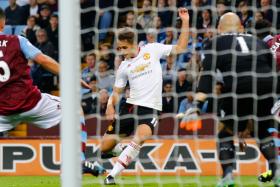 Man Utd&#039;s Adnan Januzaj scores the only goal of the match