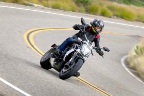 Biker Boy Zaihan Mohamed Yusof rides the Ducati XDiavel in San Diego, California. 