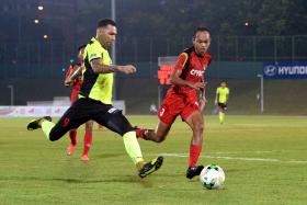 Tampines Rovers winger Jermaine Pennant (left) will be one of the star names to watch when the Stags play their AFC Cup match against Selangor at the National Stadium.