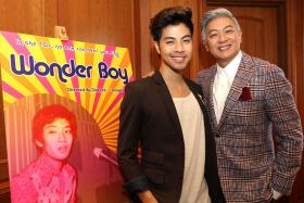 STARS: (Left) Wonder Boy will be Benjamin Kheng&#039;s second time playing Dick Lee (right).  