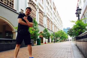 Mr Terence Ho, 39, caught all 145 Pokemon on Tuesday Aug 16. This photo captures his Pokemon hunting adventures. 