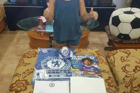  English Premier League club Chelsea FC sent birthday gifts to Singapore boy Chelsean Matteo Luke, ahead of his sixth birthday.