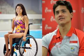 National athletes Yip Pin Xiu (left) and Joseph Schooling (right).