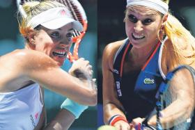 &quot;I couldn’t wish for anything more than to play against her in the final and have my revenge.&quot; - Dominika Cibulkova (right), on her opponent Angelique Kerber (left)