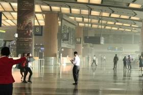 A fire that broke out at Changi Airport Terminal 2 on Tuesday (May 16)