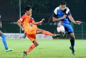 Nazrul Nazari (in orange) is looking to cement his place in a wide attacking role.