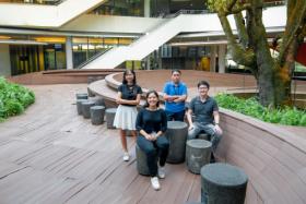 (From left to right) Ms Monalisa Khun, Ms Ginelle Galang Fabros, Mr Carl Gerard Cuyos, and Mr Kum Wei Chuen are participants in the Singapore Innovation Programme, organised by social enterprise Singapore Young Sustainable Impact South-east Asia (YSI SEA).