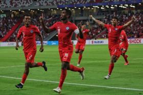 Fans will be hoping to see a revived Hariss Harun (second from left) back on the pitch when Singapore plays Indonesia in the semi-final first leg at the National Stadium on Wednesday (Dec 22).