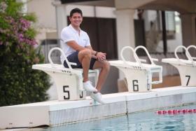 Singapore&#039;s sole Olympic champion was pictured relaxed and trim at the Tanah Merah Country Club on April 23, 2022.