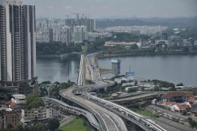 Traffic on the Causeway on Good Friday, April 15, 2022. ICA said it expects more people to go through the land checkpoints this coming weekend.