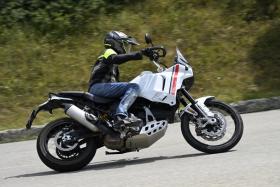 ST journalist Zaihan Mohamed Yusof taking a ride on Ducati&#039;s latest adventure motorcycle, the DesertX. 
