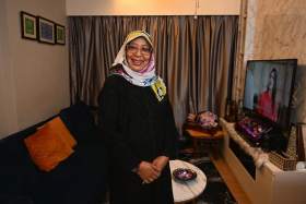 Madam Zaidah Ismail was able to buy a two-room flexi flat in Punggol at a more affordable price under the Fresh Start housing scheme in 2019. 
