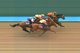 Sacred Command winning Trial 2 by a neck from Eastiger, clocking 1min 01.30sec.
