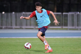 Balestier Khalsa winger Daniel Goh is one of five footballers who could receive his first Singapore cap against Hong Kong or Macau. PHOTO: FOOTBALL ASSOCIATION OF SINGAPORE
