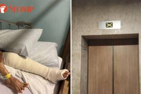 One resident messaged the condo management on July 23 that his mother had fractured her left knee in a fall and could not go for a medical appointment because of the lift breakdown as they live on the 15th storey.
