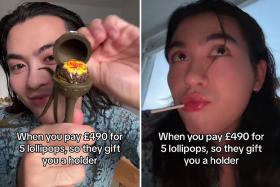 Netizens struggled to relate to TikTok content creator Didier Zheng splashing $870 on the Fendi lollipop holder.