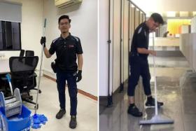 Shahrul Nizam Suhaimi is no longer ashamed of his job as a cleaner in Singapore.