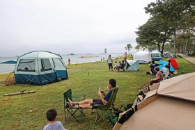 Visit East Coast Park on any given Sunday and you will be met with a sea of tents.