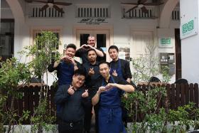 Chef Stephan Zoisl (top) is grateful for his dedicated and dependable team at Chef&#039;s Table.