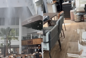 One affected eatery on the ground floor of the mall estimated the total cost of its damage to be about $60,000 to $80,000.