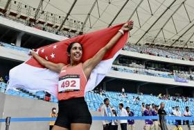 Sprinter Shanti Pereira won the women&#039;s 200m final in a time of 22.69 seconds.