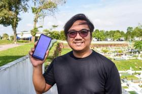 Mr Ramzul Ihsan spent more than a year attaching the coordinates of more than 66,000 burial sites to a digital map on his Kubur Search app.