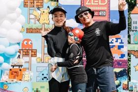 Fann Wong and Christopher Lee held a pirate-themed birthday party at Downtown East for their son Zed, who turned 10 on National Day.